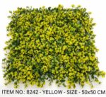 yellow Cart Artificial Wall Grass for Home Decoration (14 Pcs) I Grass Mat for Wall I Vertical Garden Artificial Wall Plants (Multicolour, 50cm X 50cm