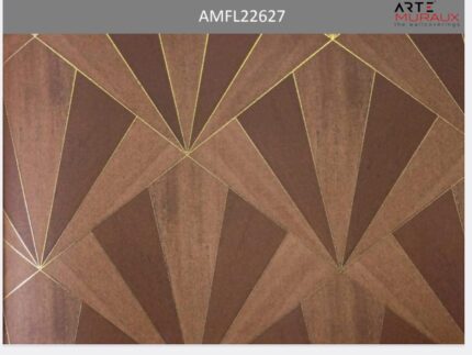 Geometric, Affordable, Designer Wallpaper for Multi-Purpose Use (1005x53) cm Brown in Color (58 sq.ft) Big Wallpaper for Living Room, Bedroom Walls, Master Rooms