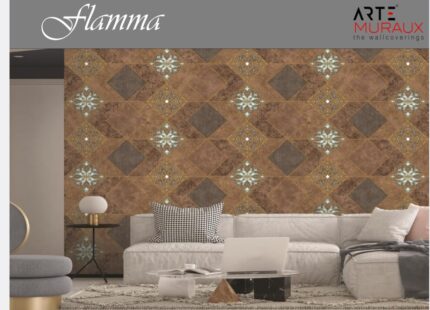 Geometric, Affordable, Designer Wallpaper for Multi-Purpose Use (1005x53) cm Brown in Color (58 sq.ft) Big Wallpaper for Living Room, Bedroom Walls, Master Rooms