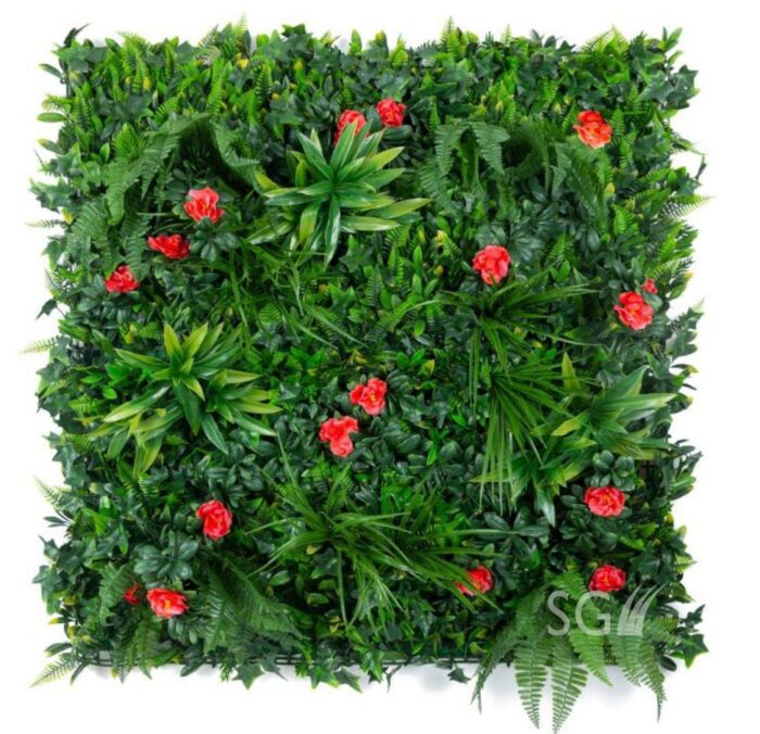 Well Art Gallery Artificial Expandable Grass Fence Easy Install and Washable Artificial Leaves Create a Natural Look in Any Area,